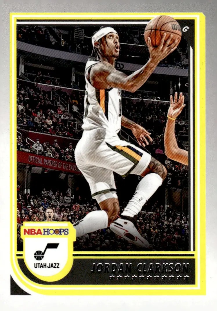 2022-23 NBA Hoops #219 Jordan Clarkson – Yellow (front)