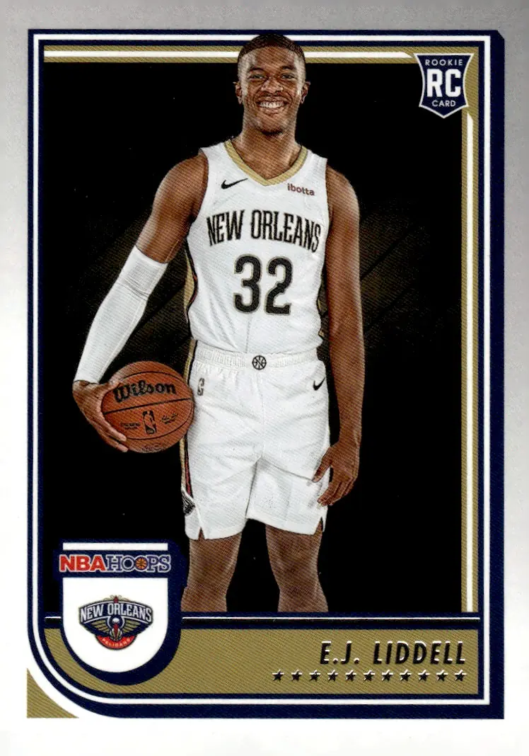 2022-23 NBA Hoops #266 E.J. Liddell (front)