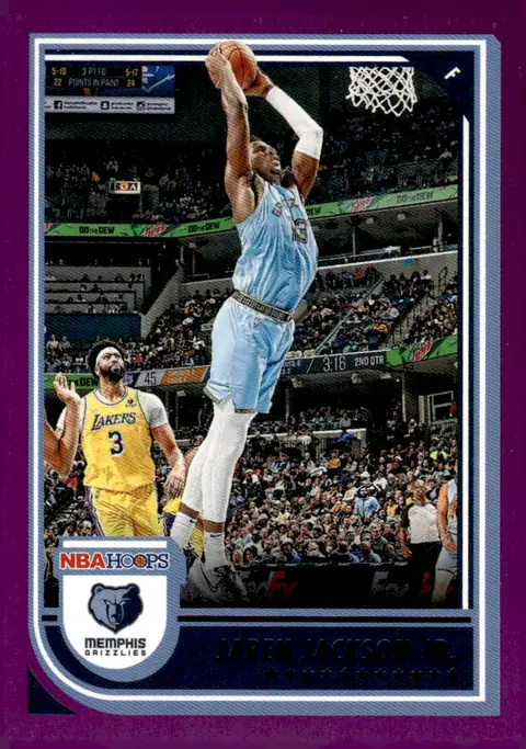 2022-23 NBA Hoops #136 Jaren Jackson Jr. – Purple