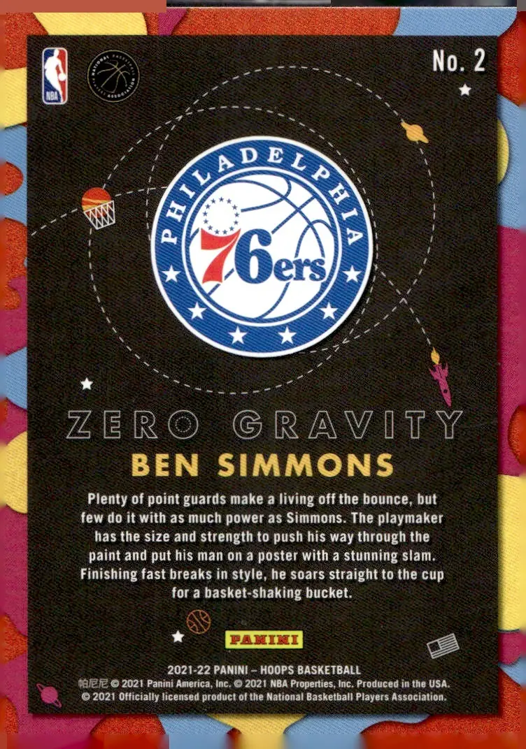 2021-22 NBA Hoops #2 Ben Simmons (back)