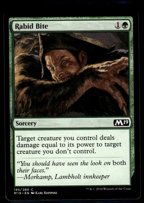 2018 Core Set 2019 (M19) #195/280 Rabid Bite