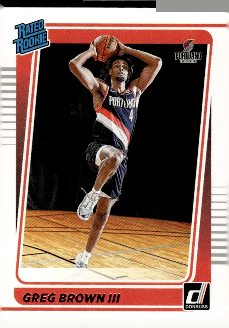 2021-22 Donruss #245 Greg Brown III (front)