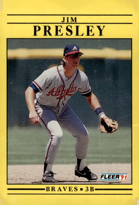 1991 Fleer #700 Jim Presley