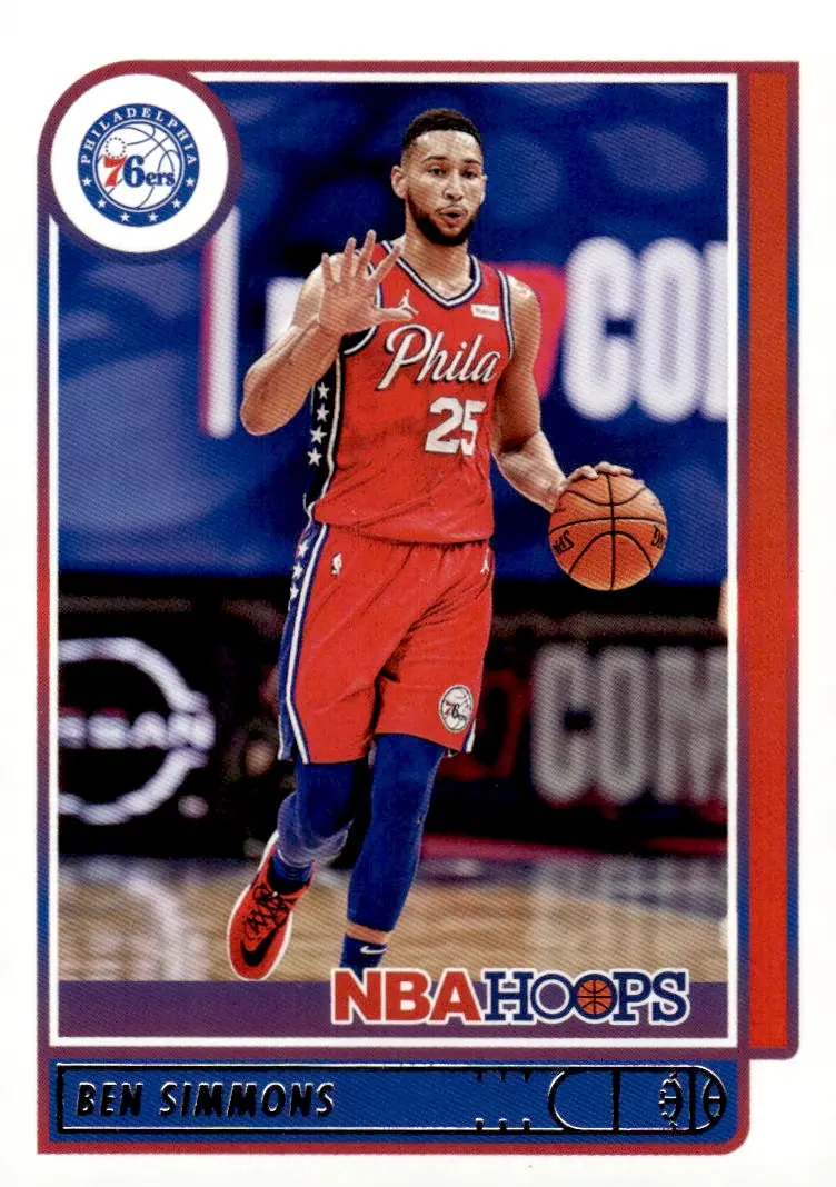 2021-22 NBA Hoops #17 Ben Simmons (front)