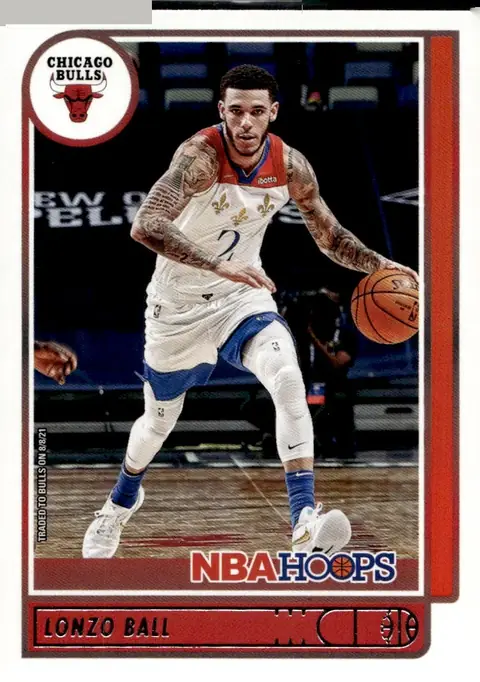 2021-22 NBA Hoops #94 Lonzo Ball