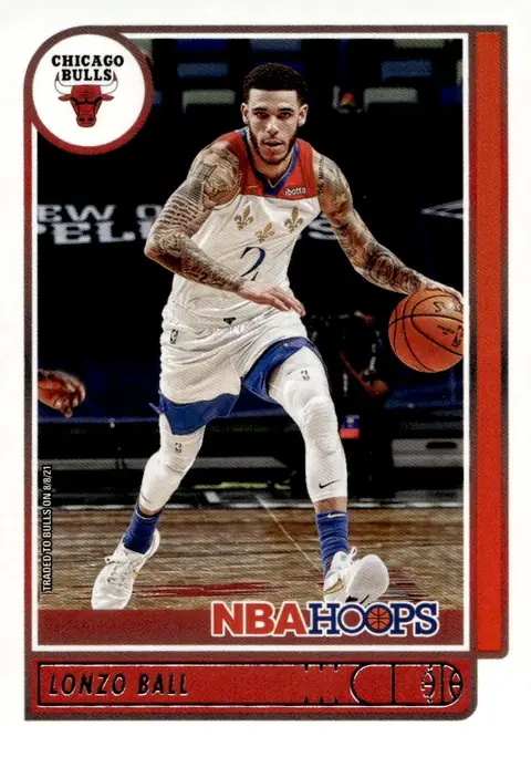 2021-22 NBA Hoops #94 Lonzo Ball