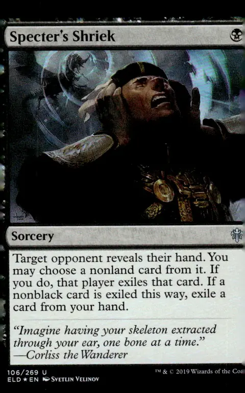 2019 Throne of Eldraine (ELD) #106/269 Specter's Shriek – Foil