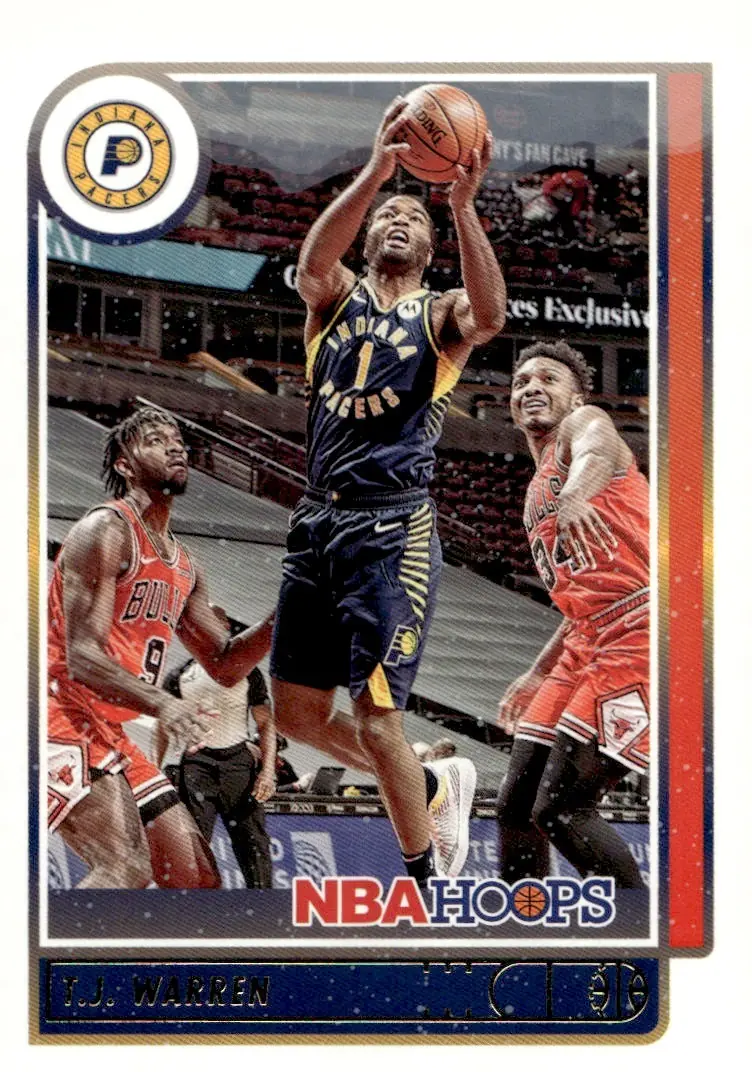 2021-22 NBA Hoops #5 T.J. Warren (front)