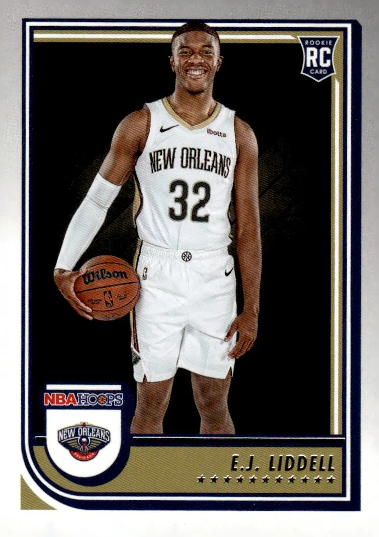 2022-23 NBA Hoops #266 E.J. Liddell (front)
