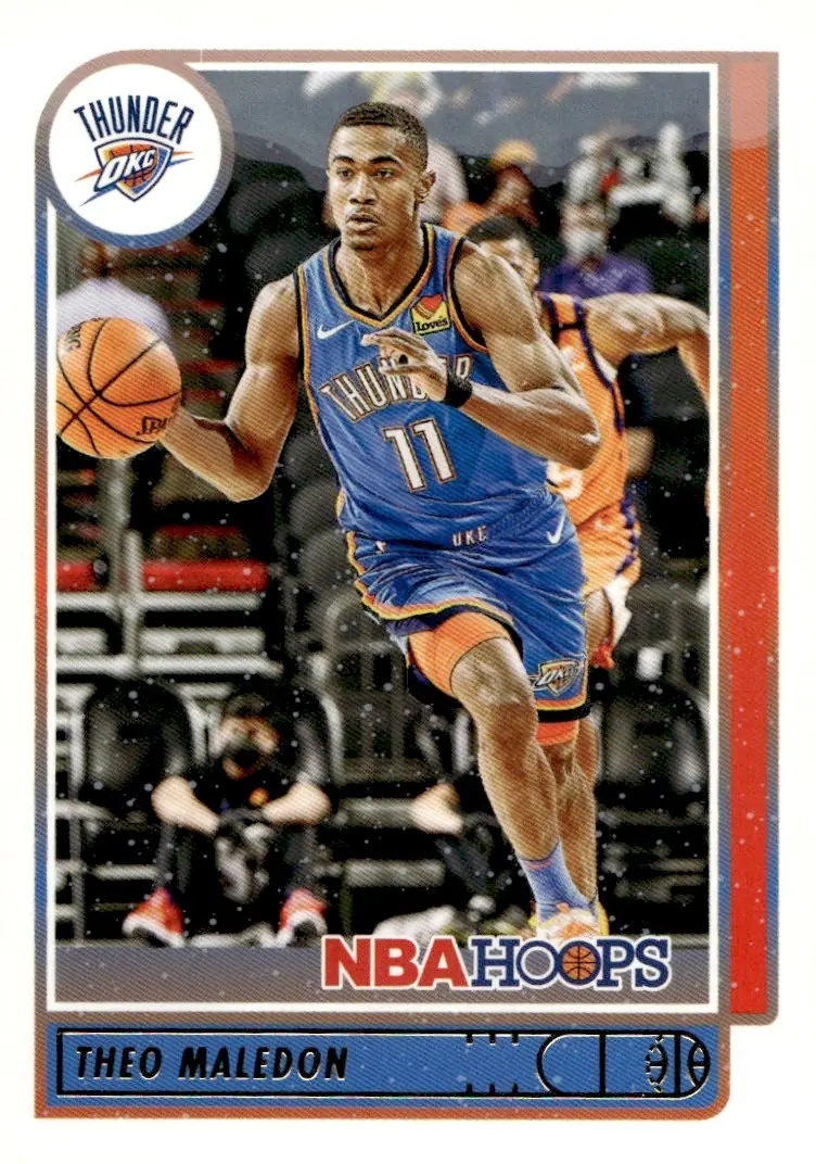 2021-22 NBA Hoops #63 Théo Maledon (front)