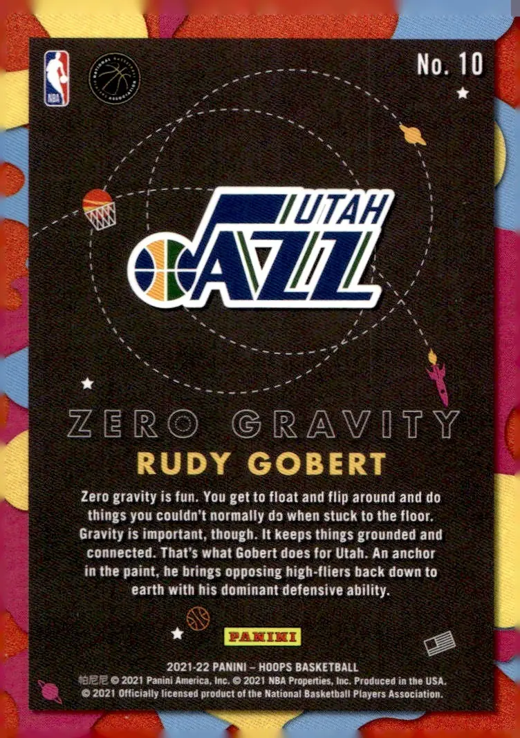 2021-22 NBA Hoops #10 Rudy Gobert (back)