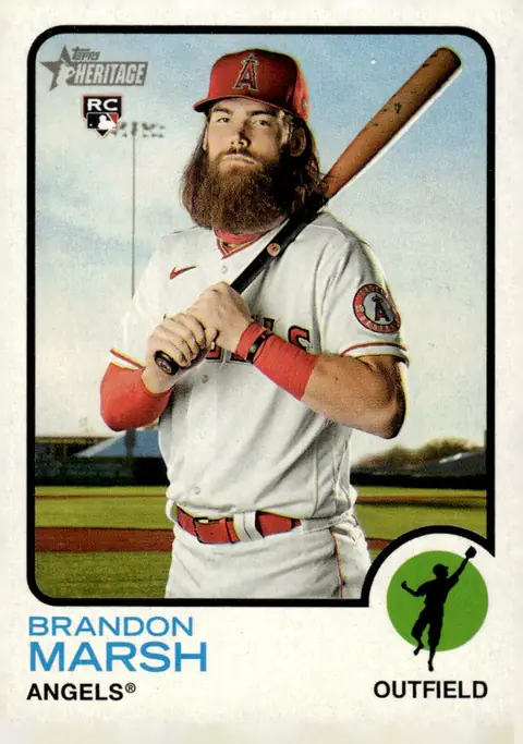 2022 Topps Heritage #176 Brandon Marsh