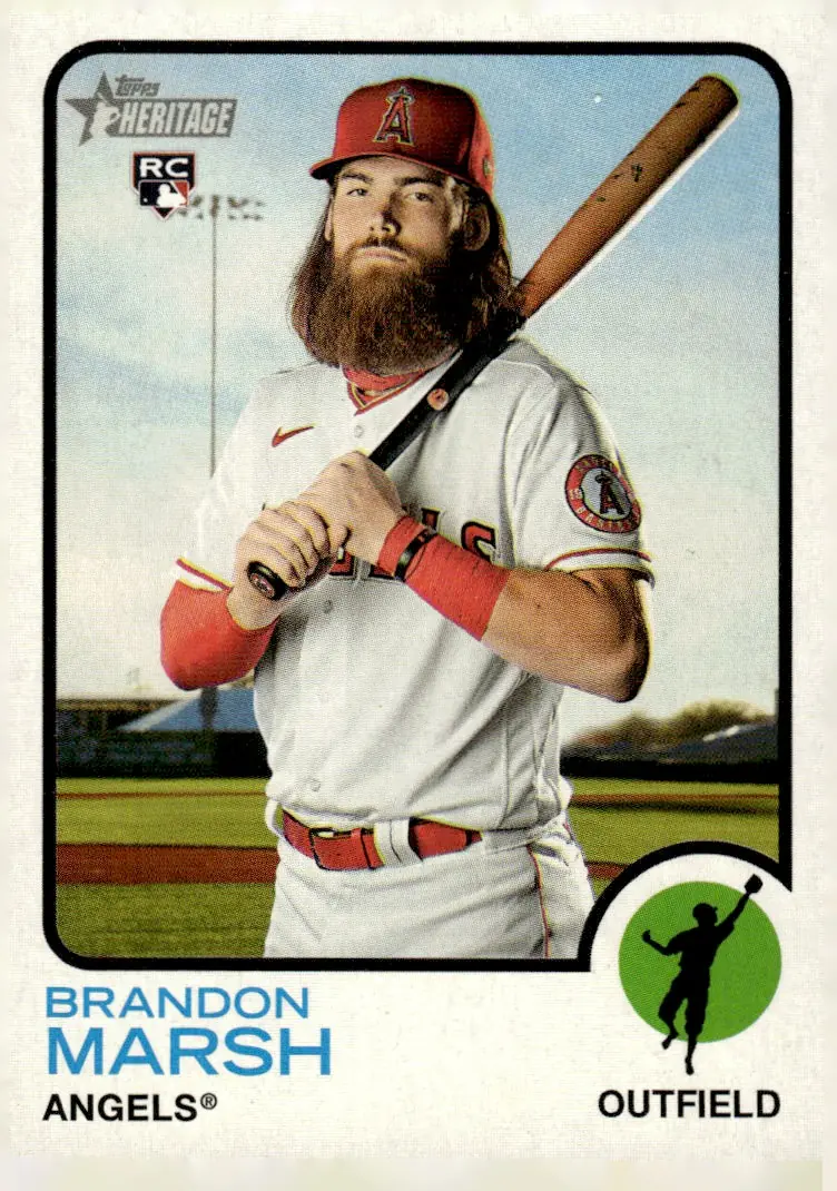 2022 Topps Heritage #176 Brandon Marsh (front)