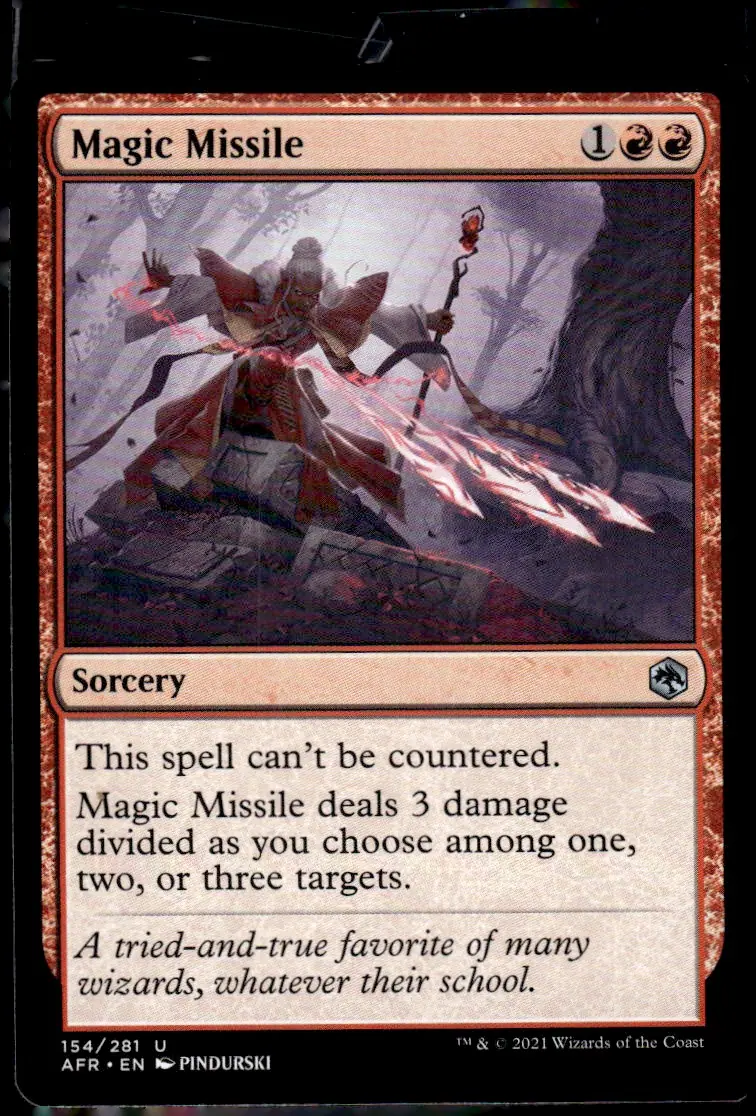 2021 Adventures in the Forgotten Realms (AFR) #154/281 Magic Missile (front)