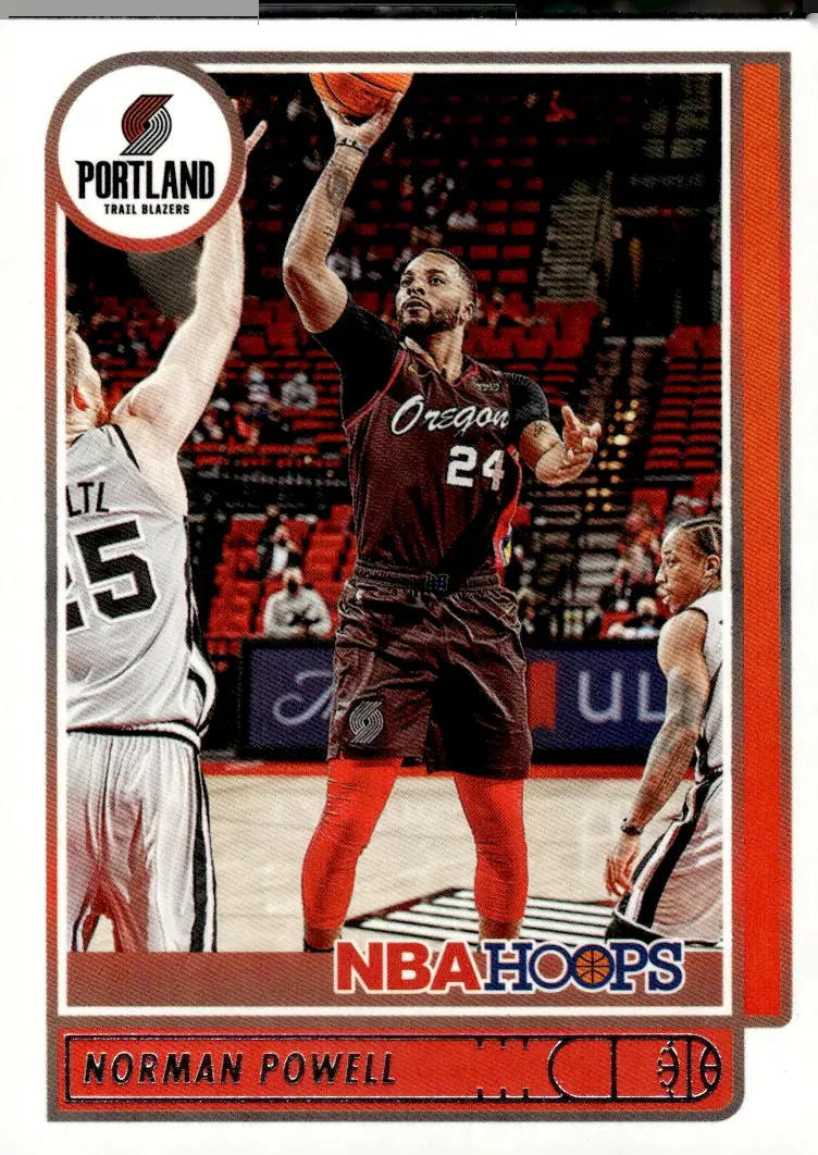 2021-22 NBA Hoops #71 Norman Powell (front)