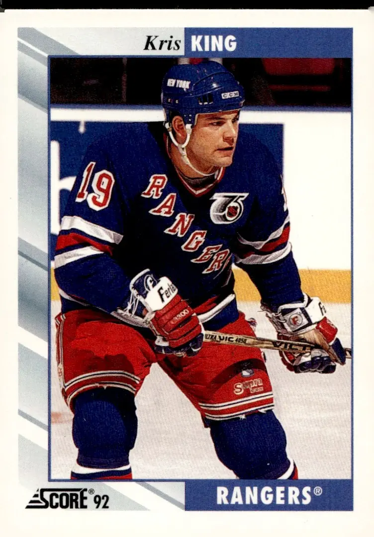 1992-93 Score (U.S.) #181 Kris King (front)