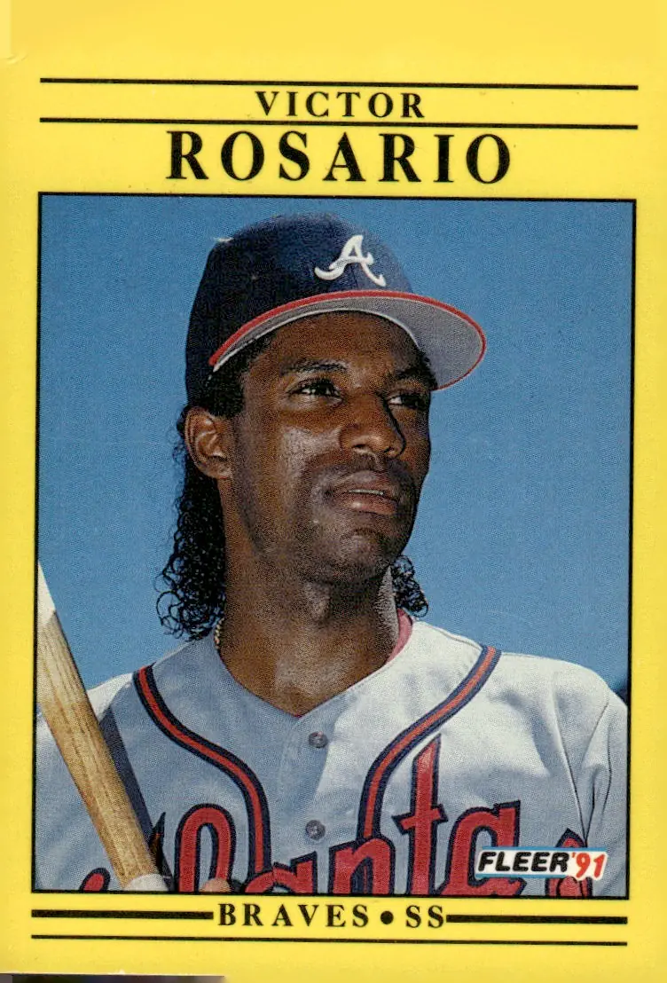 1991 Fleer #701 Victor Rosario (front)