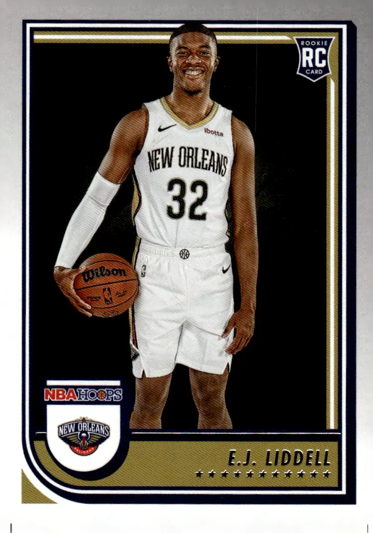 2022-23 NBA Hoops #266 E.J. Liddell (front)