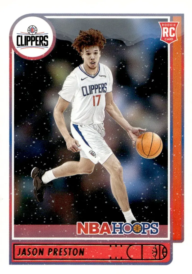 2021-22 NBA Hoops #242 Jason Preston – Winter (front)