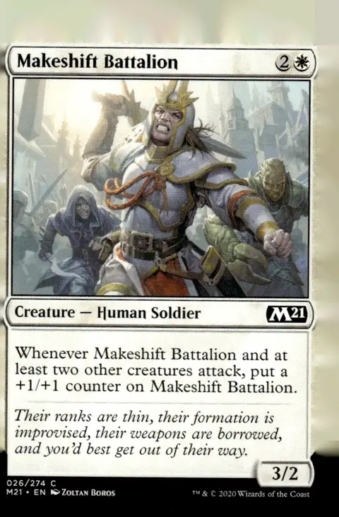 2020 Core Set 2021 (M21) #026/274 Makeshift Battalion
