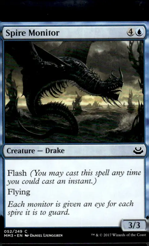 2017 Modern Masters 2017 (MM3) #052/249 Spire Monitor (Creature — Drake); artist Daniel Ljunggren