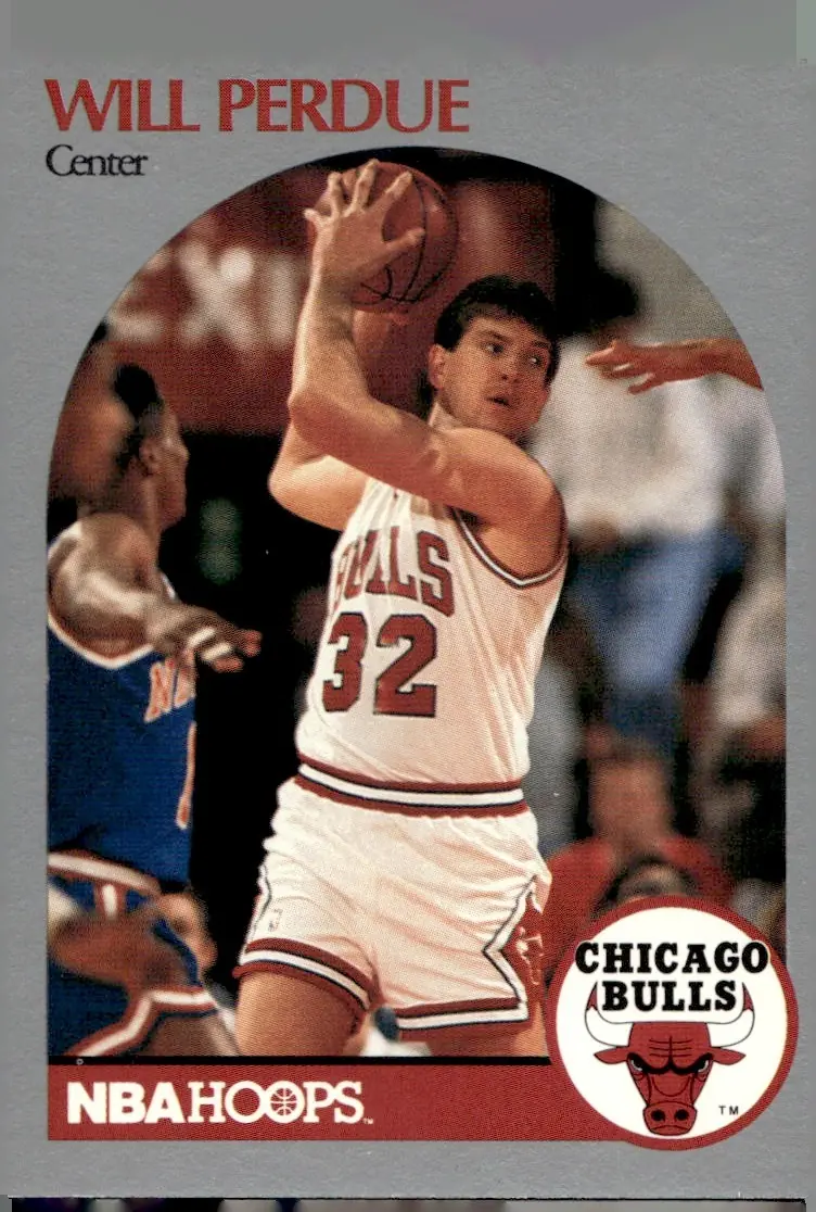 1990-91 NBA Hoops #68 Will Perdue (front)