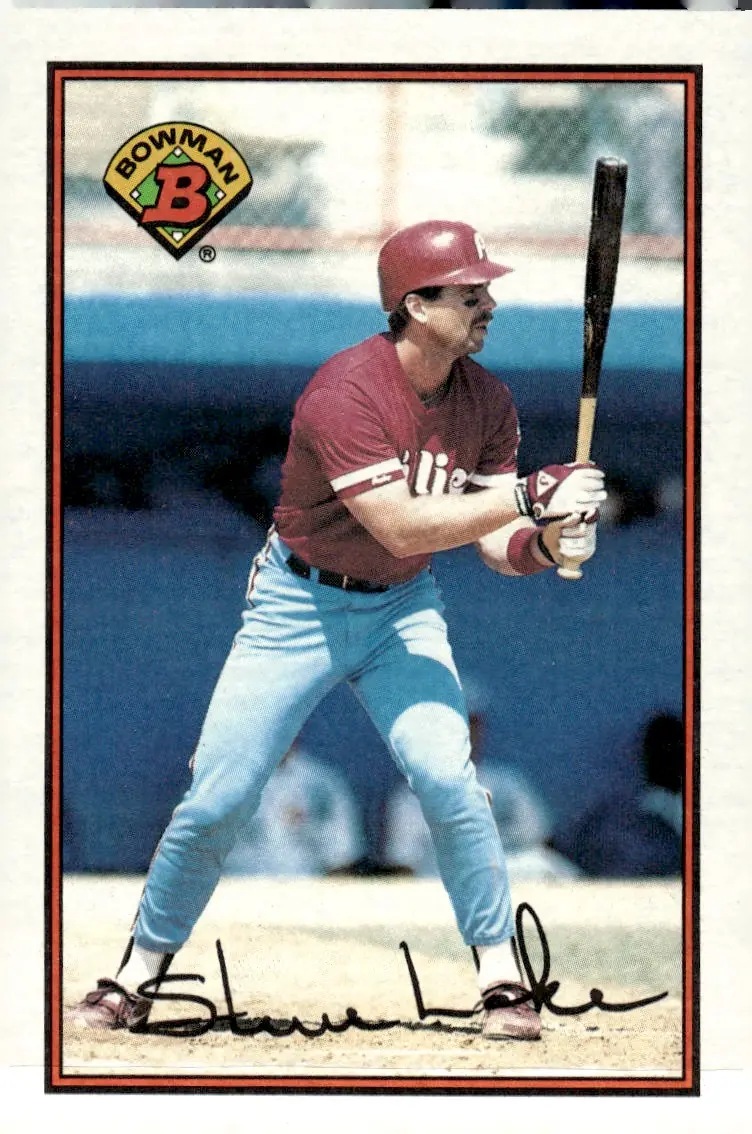 1989 Bowman #399 Steve Lake (front)