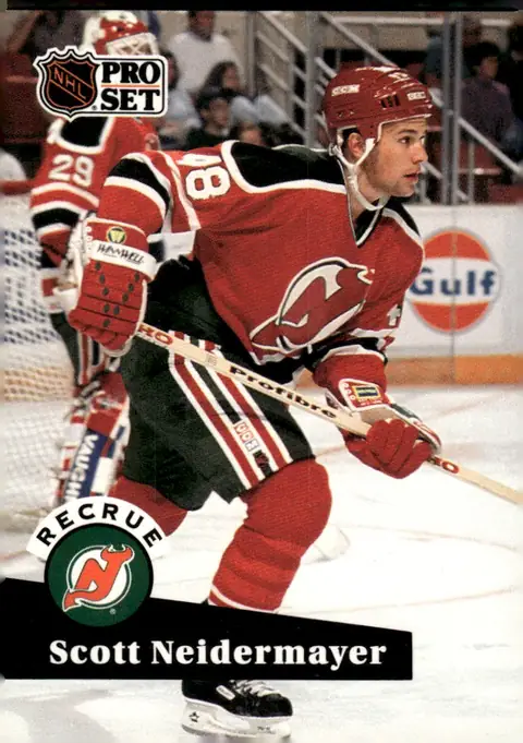 1991-92 Pro Set (French/Canadian edition) #547 Scott Niedermayer – French-language version