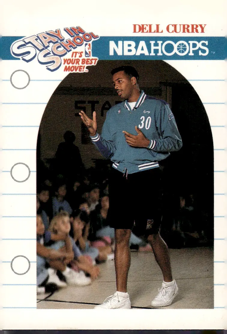 1990-91 NBA Hoops #387 Dell Curry (front)