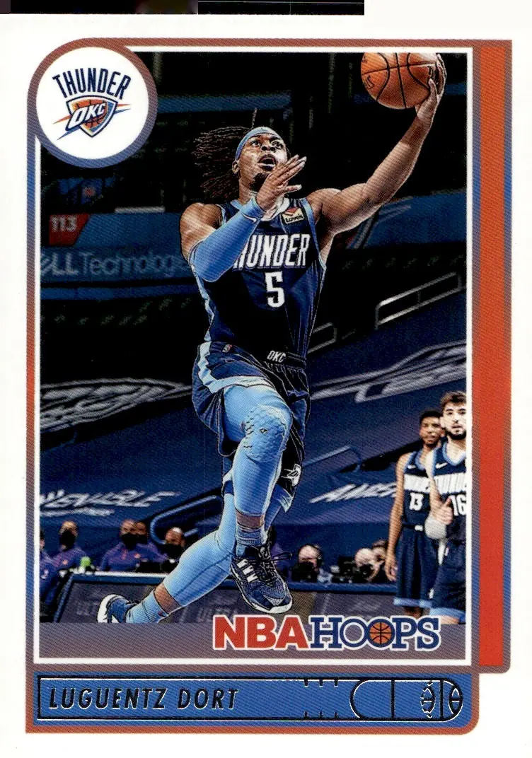 2021-22 NBA Hoops #33 Luguentz Dort (front)