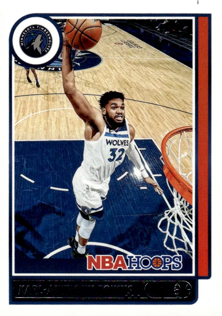 2021-22 NBA Hoops #141 Karl-Anthony Towns (front)