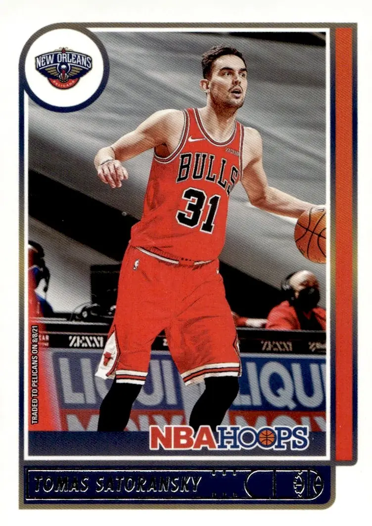 2021-22 NBA Hoops #75 Tomas Satoransky (front)