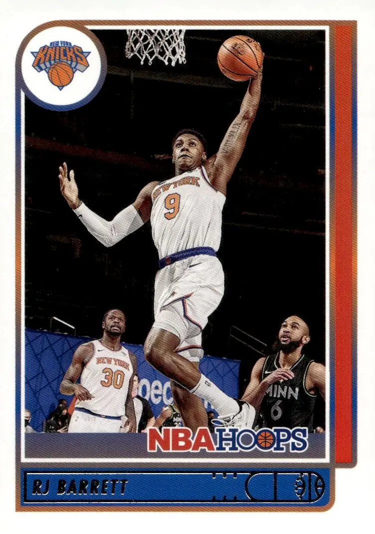 2021-22 NBA Hoops #137 RJ Barrett (front)