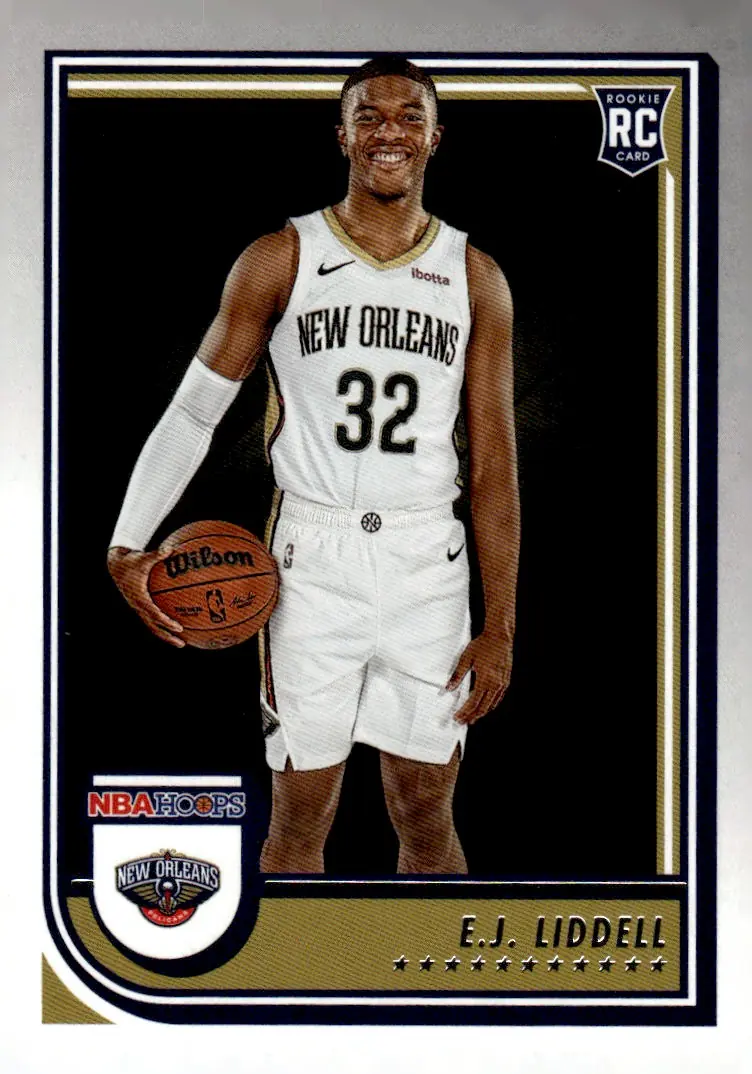 2022-23 NBA Hoops #266 E.J. Liddell (front)
