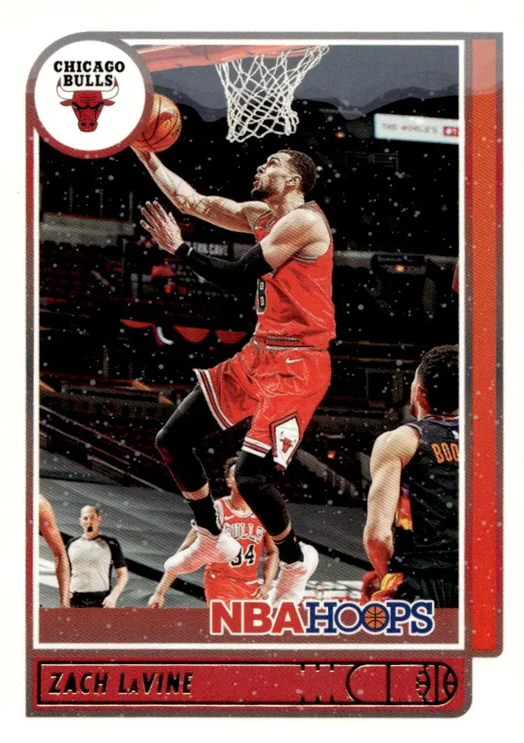 2021-22 NBA Hoops #15 Zach LaVine (front)