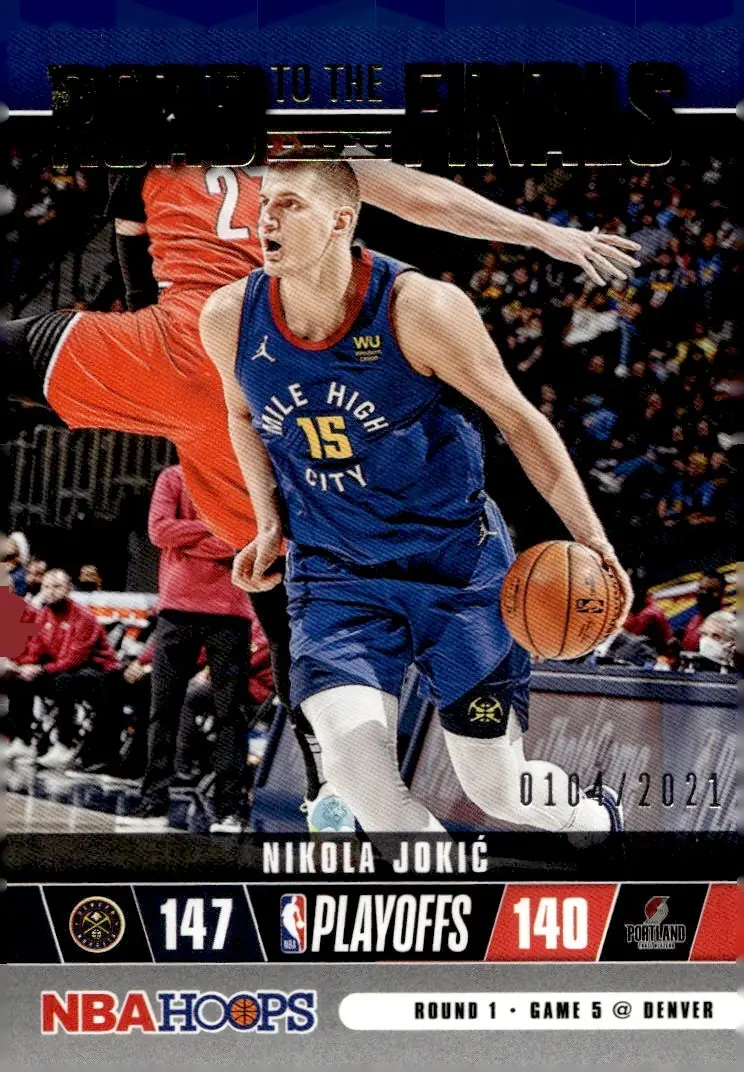 2021-22 NBA Hoops #34 Nikola Jokić – First Round (front)