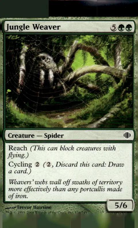 2008 Shards of Alara #134/249 Jungle Weaver