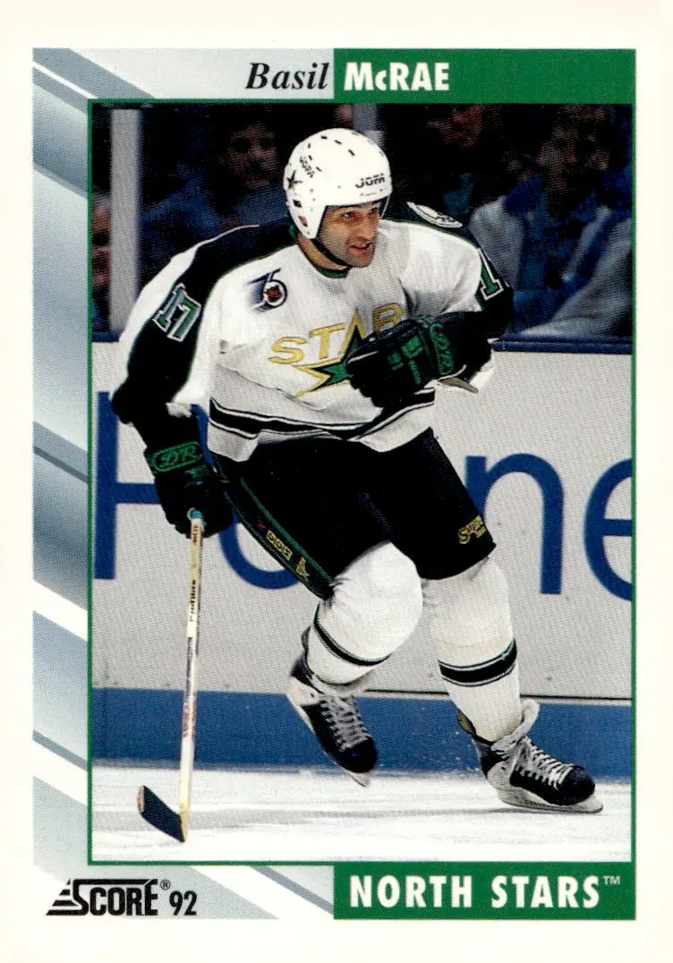 1992-93 Score (U.S.) #356 Basil McRae (front)