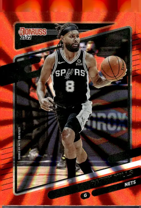 2021-22 Donruss #49 Patty Mills – Holo Red Laser