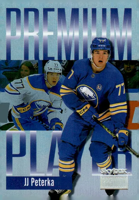 2023-24 SkyBox Metal Universe Hockey #26 PP (listed as "26 of 40 PP", often catalogued P JJ Peterka