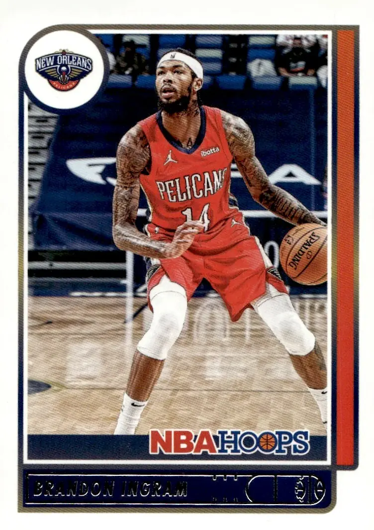 2021-22 NBA Hoops #74 Brandon Ingram (front)