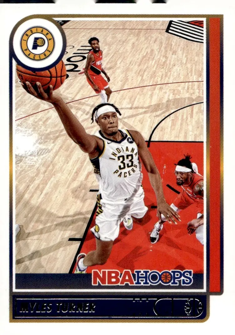 2021-22 NBA Hoops #173 Myles Turner (front)