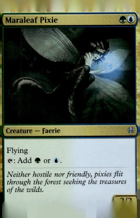 2019 Throne of Eldraine #196 Maraleaf Pixie
