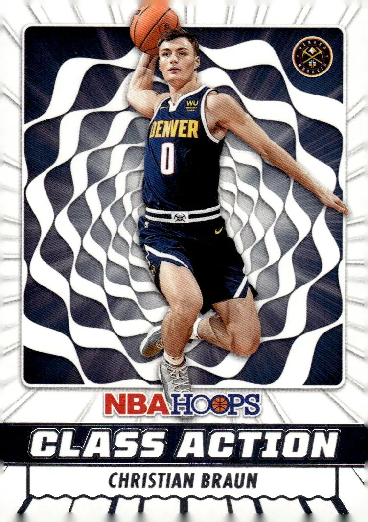2022-23 NBA Hoops #18 Christian Braun (front)
