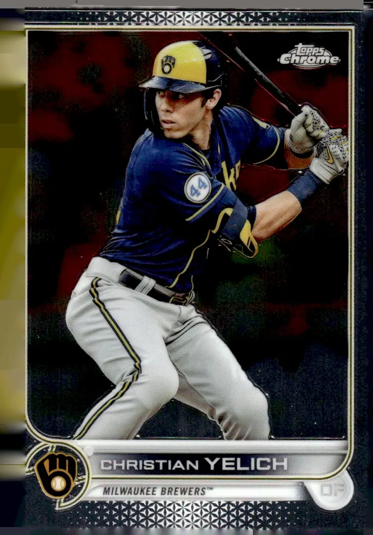 2022 Topps Chrome #210 Christian Yelich (front)