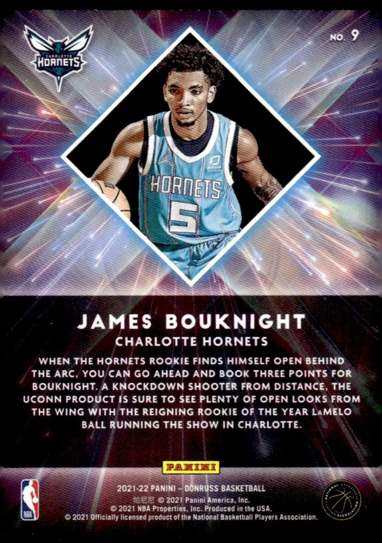 2021-22 Donruss #9 James Bouknight (back)
