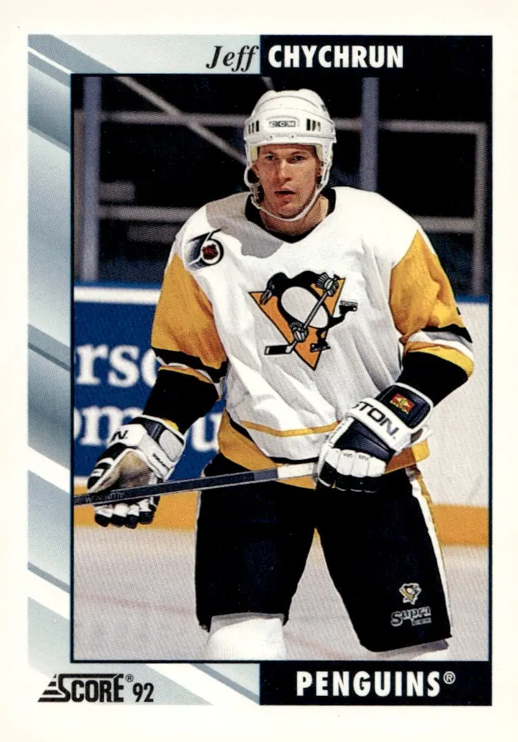 1992-93 Score (Canadian/English) #364 Jeff Chychrun (front)