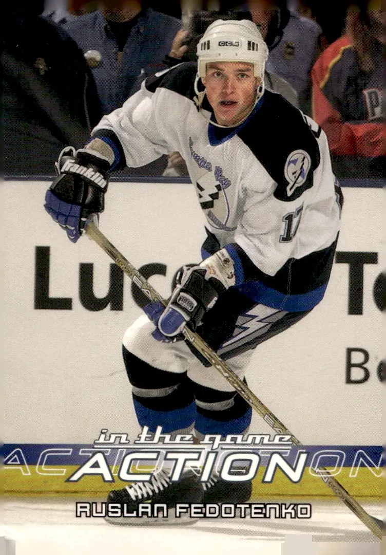 2003-04 In The Game Action #572 Ruslan Fedotenko (front)