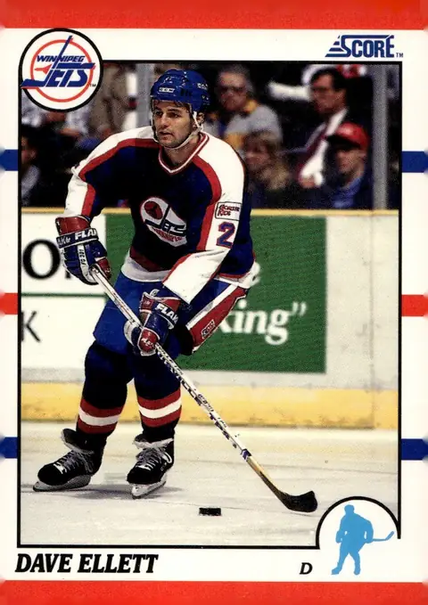 1990-91 Score (U.S. edition) #65 Dave Ellett