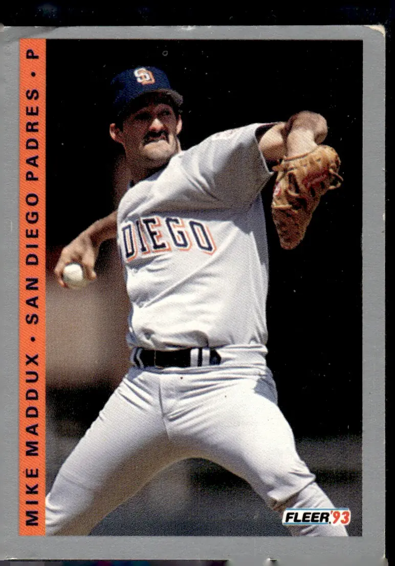 1993 Fleer #142 Mike Maddux (front)